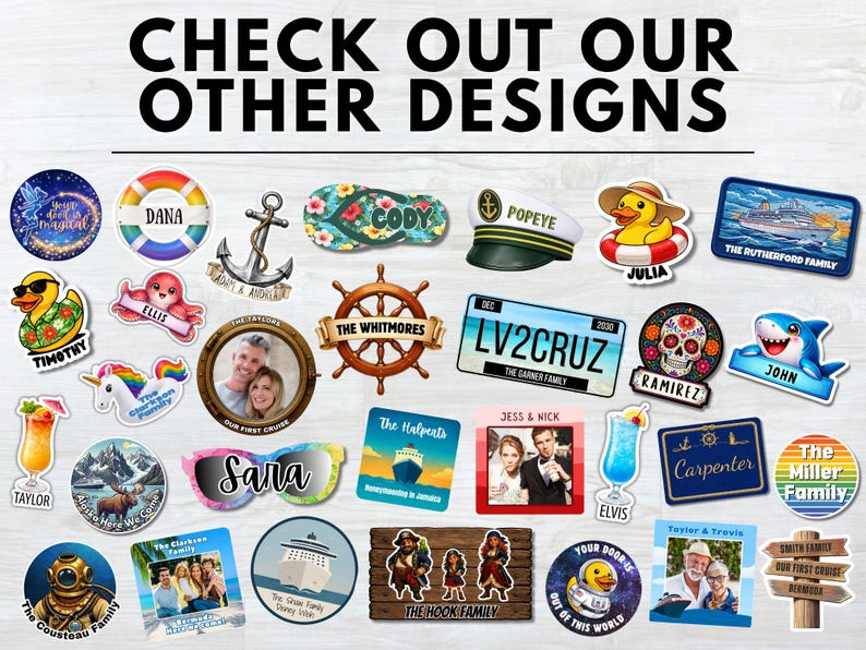 Rubber Ducks - Personalized Cruise Door Magnet with Custom Text image 15