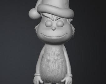 Holiday Grinch STL file for 3D printers