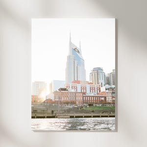 Impression d&#39;art numérique monument de Nashville - téléchargement immédiat, art de la ville de musique, décoration murale Nashville, décoration d&#39;intérieur moderne, cadeau pour fan de Nashville