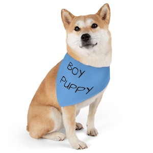 Baby Boy Pet Bandana, Cute Dog Accessory, Stylish Collar for Newborn Dogs, Pet Birthday Gift, Baby Announcement