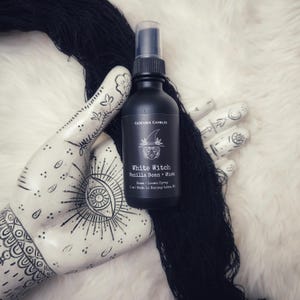 White Witch Room + Linen Spray || vanilla bean + musk || 2 oz room spray || home fragrance || spooky home decor || gothic fragrance