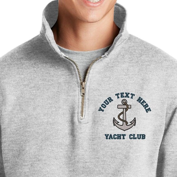 Embroidered Quarterzip Women Custom Etsy