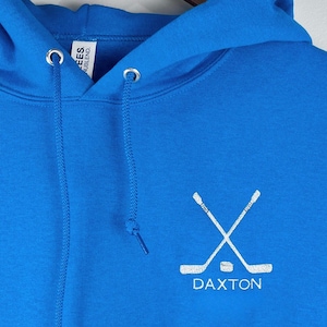Hockey Hoodie Sweatshirt Personalized Gift For Men and Women Custom Embroidered