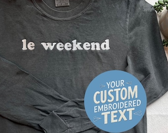 Personalized Comfort Colors Long Sleeve T-Shirt Customizable