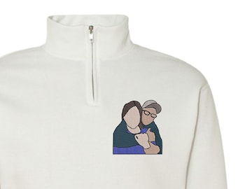 Custom Sweatshirt With Picture Embroidered Gift For Women and Men Photo Shirt