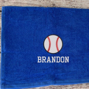 Personalized Baseball Sports Towel Rally Towel Custom Embroidered