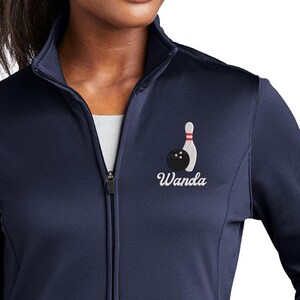 Bowling jacket custom store