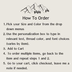 a poster with instructions for how to order