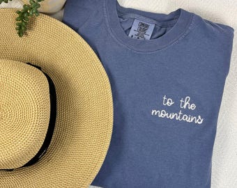 Custom Embroidered Chainstitch T-Shirt On Comfort Colors Brand