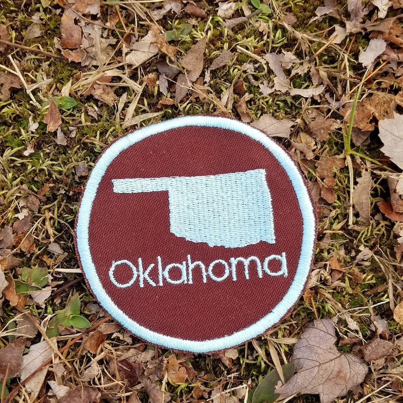 or Magnet Handmade in the USA Pick your colors Any state! Ornament Custom State Embroidered Patch
