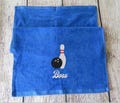 Personalized Embroidered Bowling Towel: Custom Sports Terry Towel