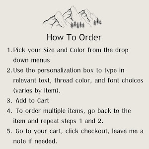 a poster with instructions for how to order