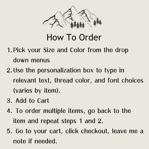 a poster with instructions for how to order