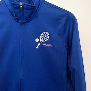 Personalized Tennis Sweatshirt: Quarter-Zip Style (Men & Women)
