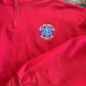 PARAMEDIC Quarter Zip Sweatshirt Custom EMT EMS Professional Gift For Men and Women Emergency Personnel Pullover Personalized