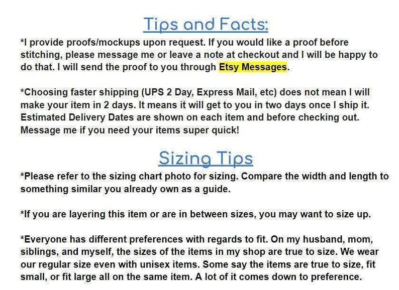 Custom Cursive Embroidered Text T-shirt on Comfort Colors Handstitched ...