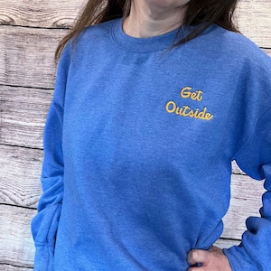 Custom Sweatshirt Embroidered Personalized Text No Minimum