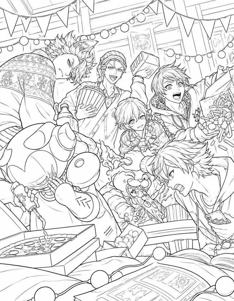 Twisted Wonderland Coloring Book | Cozy Clothes Series | Instant ...