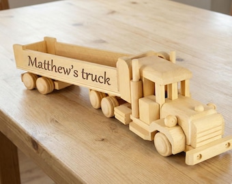 Personalized Wooden Truck Toy – Natural & Eco-Friendly Gift