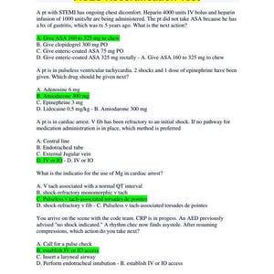 Test de recertification ACLS, mis à jour en 2024/2025.