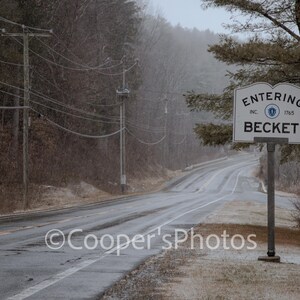 Becket Bound: Settling snow entering Becket