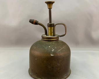 333 Plant Mister Unisex OS Brass Fair Vintage No. 107 Made in Hong Kong Patina