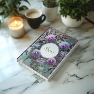 Floral Personalized Hardcover Journal: Custom Writing Notebook