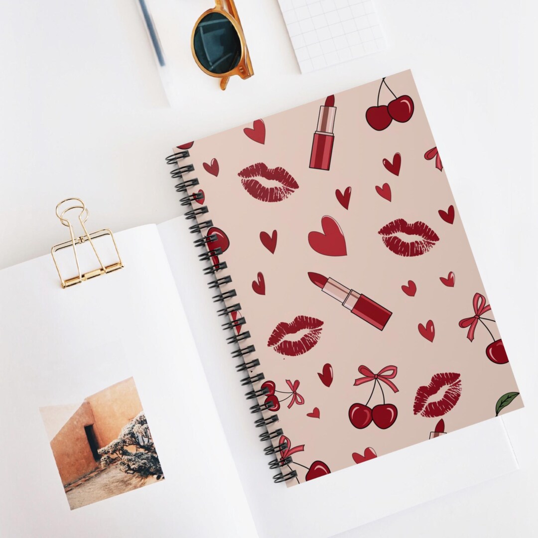 Chic Love Spiral Notebook - Perfect for Teens & Writers, Valentine's ...