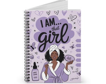 Self-Love Spiral Notebook - Empowering Journal, Gift for Her, Motivational Writing, Self-Care Notebook, Inspirational Stationery