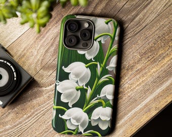 Étui de téléphone Muguet : fleur de naissance de mai, housse de protection florale