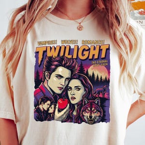 Comfort Colors® Retro Twilight Shirt, Twilight Fans Gift Shirt, Gift For Twilight Lover, Saga Comic Retro Shirt, Vampires Romance shirt