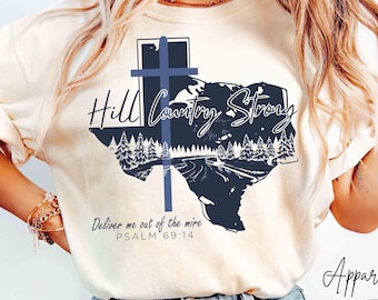 Comfort Colors® Hill Country starkes Hemd, Texas starkes Hemd, Texas Flood Relief Shirt, Unterstützung Hill Country Shirt, Hill Country Shirt