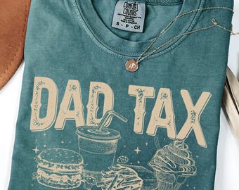 Comfort Colors® Papa Steuer Shirt, lustiges Papa Steuer T-Shirt, Papa Steuer Shirt, Vatertagsgeschenk, Vatertagsshirt, Geschenk für neuen Papa Ehemann, Geschenk