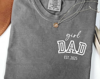 Camiseta personalizada para papá Comfort Colors®, regalo personalizado para papá, camiseta para papá niño, camiseta para papá niña, camiseta personalizable para el Día del Padre, camiseta para futuro papá
