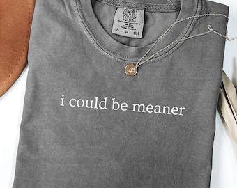 Camiseta "Podría ser más malo" de Comfort Colors, sudadera divertida, camiseta sarcástica de moda, sudadera sarcástica, camiseta con cita divertida, "Podría ser más malo"