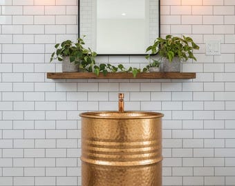 Handmade Kupfer Stand Waschbecken | Freistehendes gehämmertes Waschbecken | Luxus Marokkanischer Kupfer Waschtisch