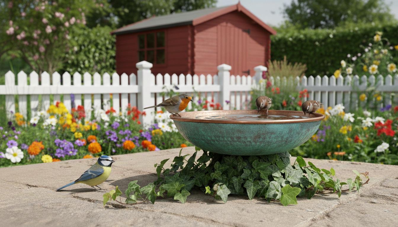 Handcrafted Copper Bird Bath Rustic Green Patina Garden Decor Bowl Etsy — free download