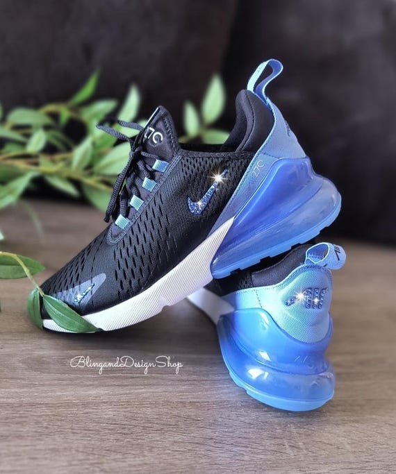 nike 270 metallic blue
