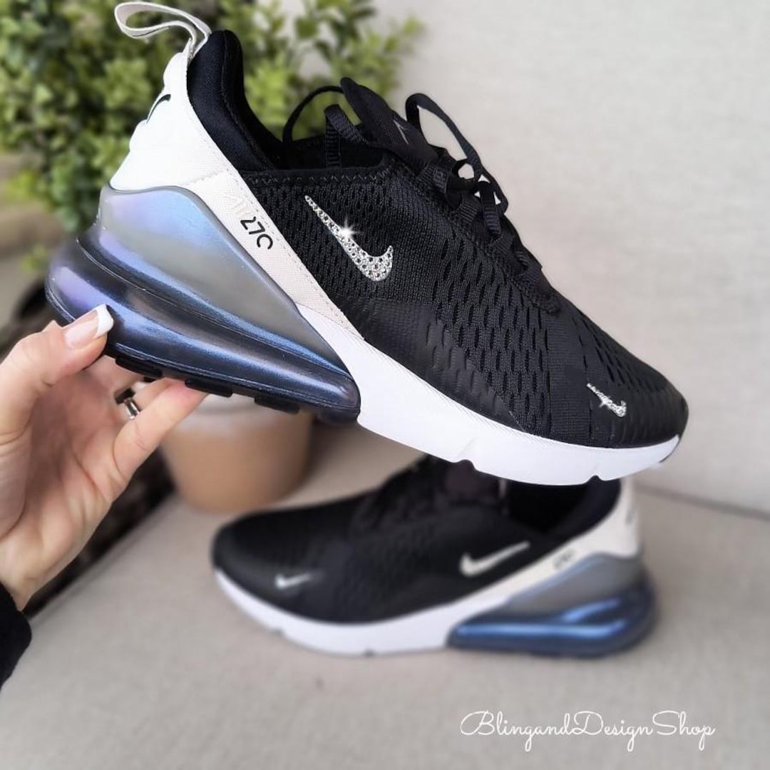 Zapatillas Air Max 270 Bling para mujer en color negro y rosa