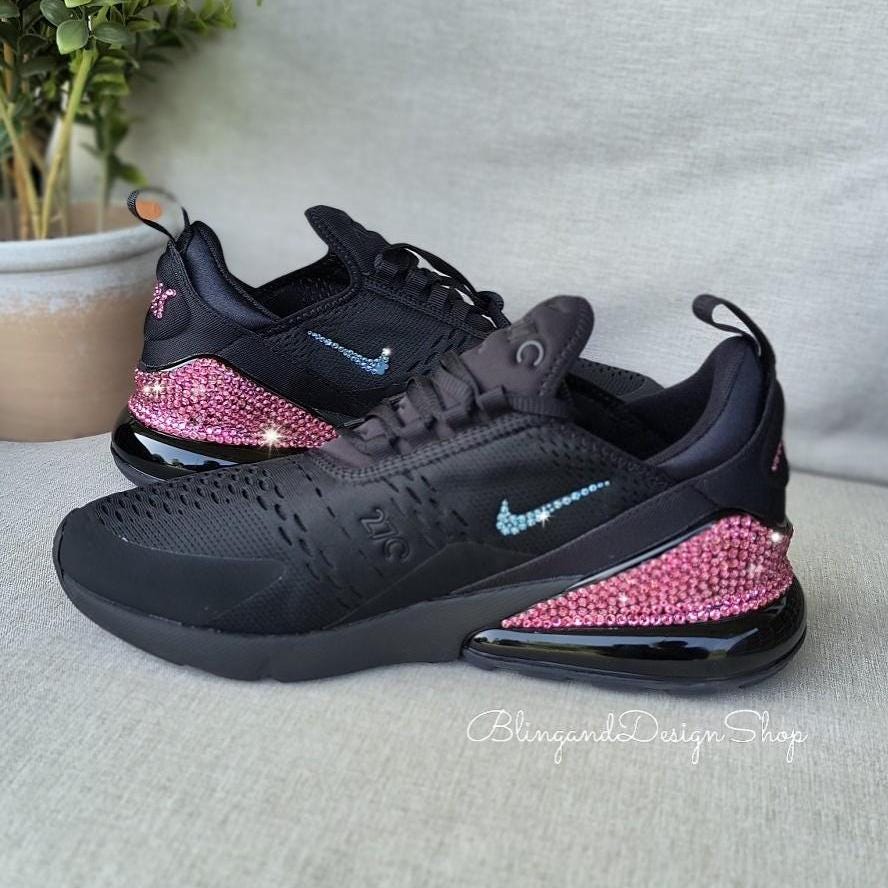 270 nike black and pink