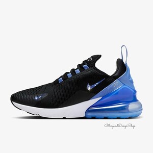 black blue air max 270