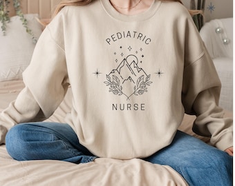 Pediatric Nurse Sweatshirt - PEDS Nurse Gift - Pediatric ICU Nurse - Nursing Sweatshirt - Pediatrician Gift - Cute PICU Nurse Crewneck