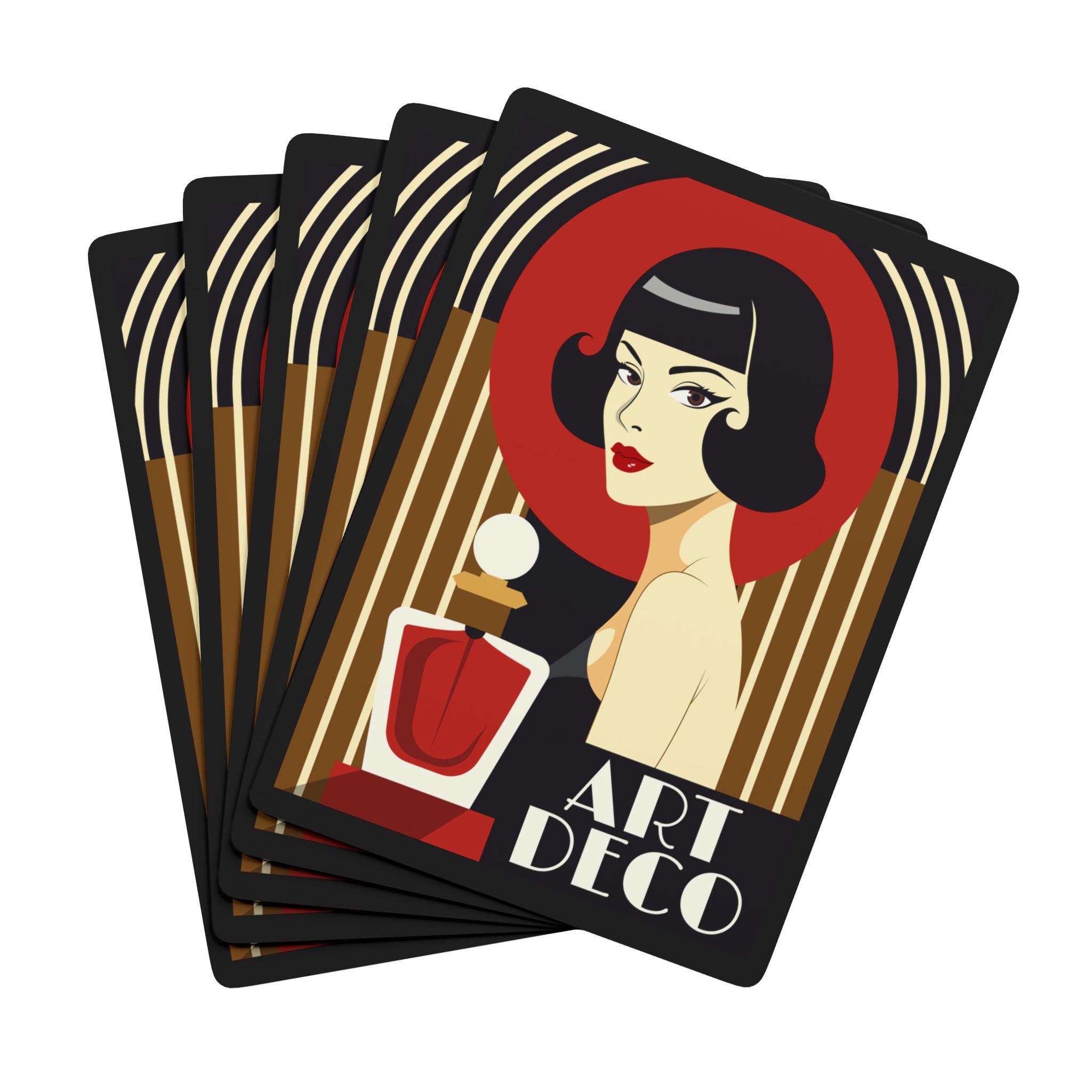 Discover Art Deco Poker Cards - Vintage Casino Style Playing Cards