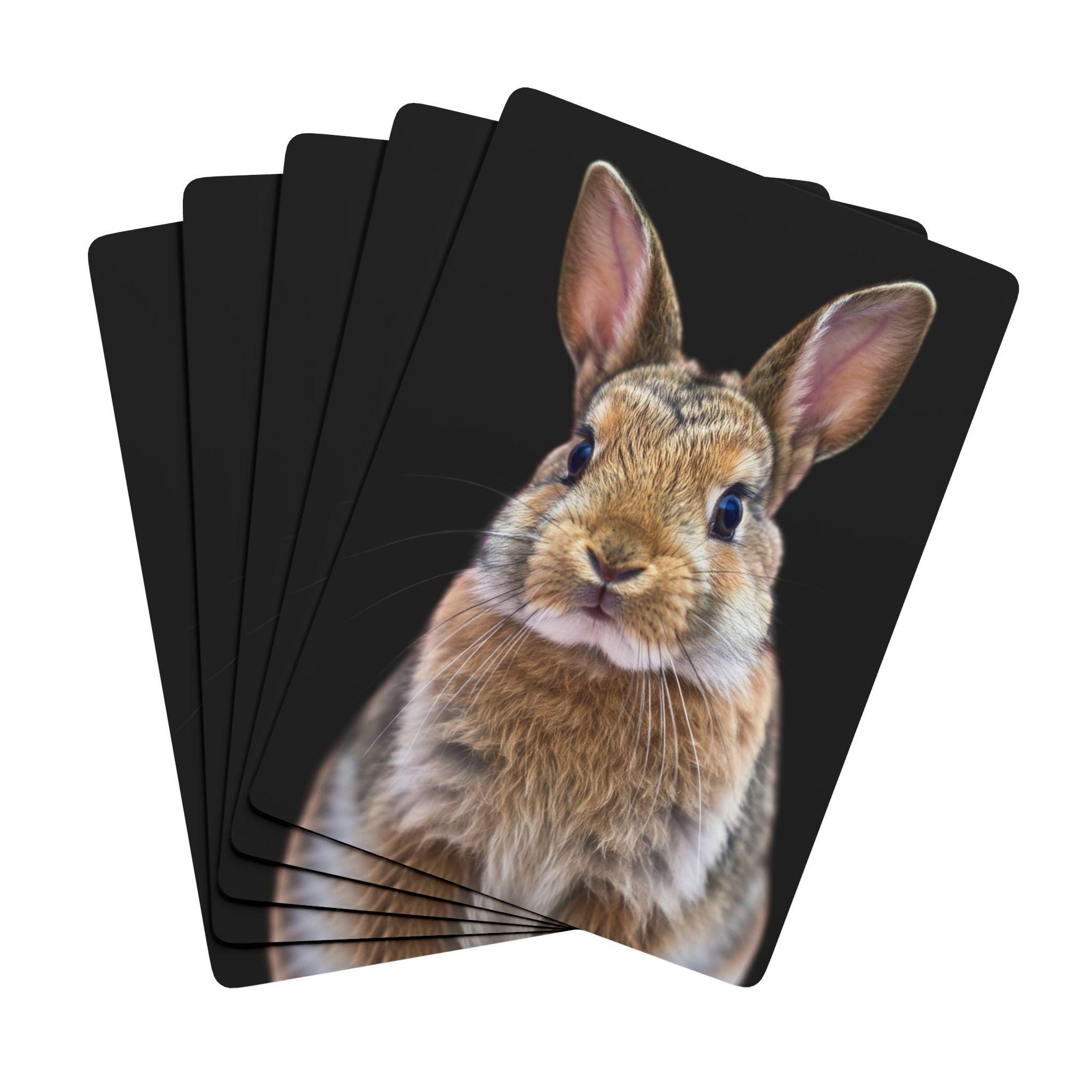 Cute Rabbit Playing Cards, Bunny Deck, Unique Gift for Poker Players ...