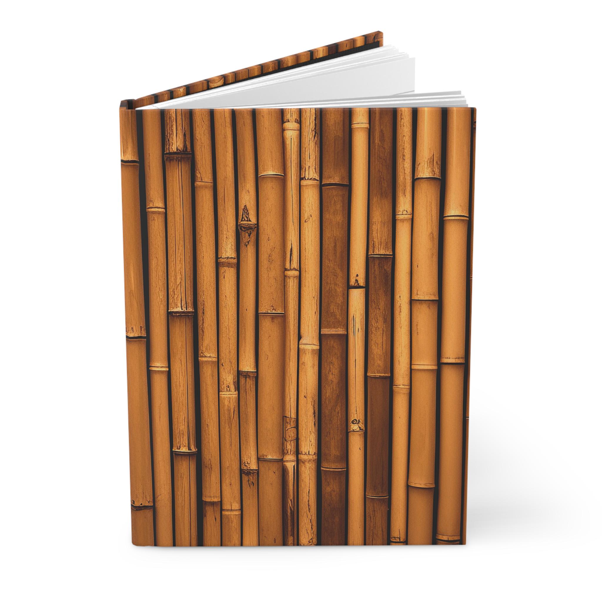 Rustic Notebook Page Bamboo Design Journal, Rustic Notebook, Nature Lover Gift, Blank Page ...