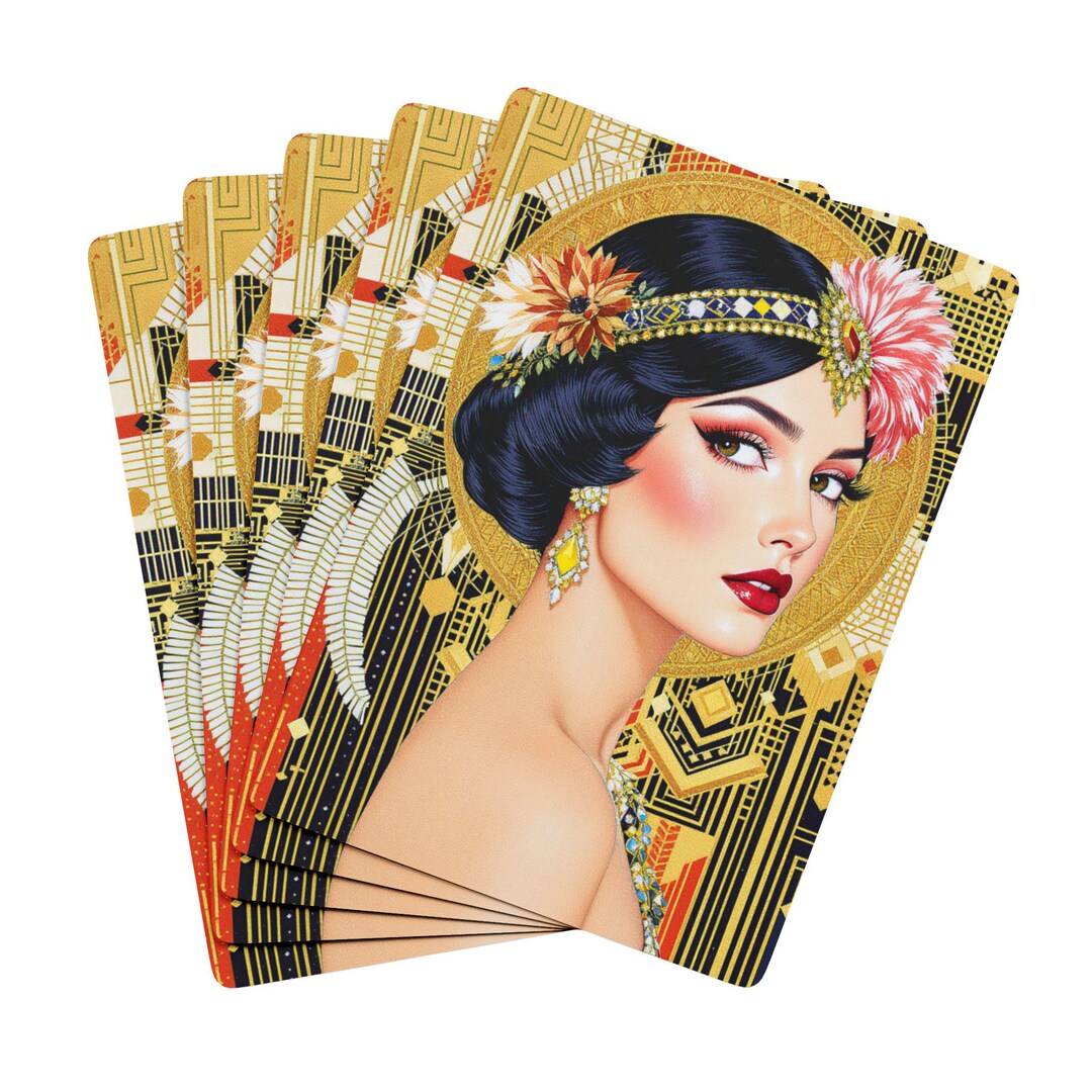 Art Deco Poker Cards: Elegant 1920s Style Playing Card Deck - Etsy UK