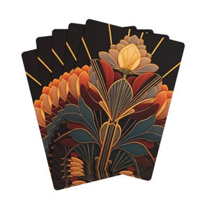 Hecho en el Reino Unido: cartas de póker decorativas, baraja vintage, naipes retro, decoración para una noche de casino, regalo para aficionados al póker.