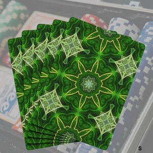 Baraja de cartas, naipes coloridos inspirados en nudos celtas: regalo para jugadores de póquer, accesorios para juegos de cartas, baraja de cartas única, juego con temática celta