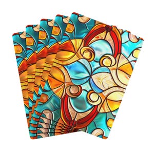 Poker Playing Cards, Casino Game Night Set, Art Nouveau Design, Perfect Gift for Card Enthusiasts, Home Decor