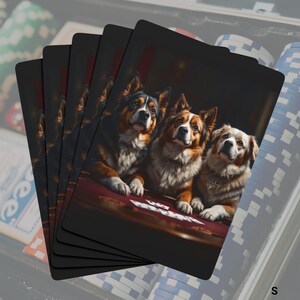 Poker Playing Cards Deck, Poker Dogs Cards, Fun Card Game, Gift for Card Players, Casino Night Game Set, Card Collector Deck